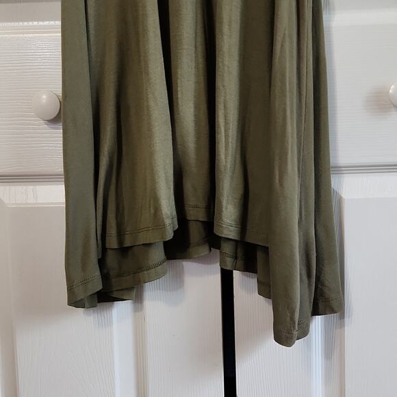 Daisy Fuentes Womens Green Lace Sleeveless Lightweight Shark Bite Hem Dress Med - Picture 5 of 11